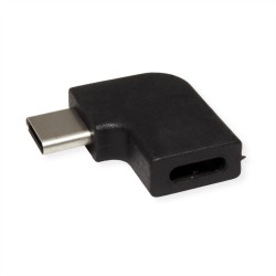ADAPTADOR USB C M-H CODO 90º NEGRO v3.2