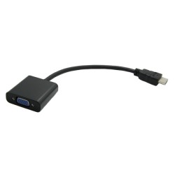 ADAPTADOR HDMI M a VGA H 15cm NEGRO