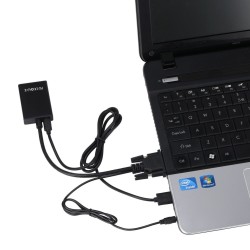 CONVERTIDOR VGA M+AUDIO A HDMI H 15cm