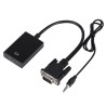 CONVERTIDOR VGA M+AUDIO A HDMI H 15cm