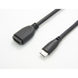 ADAPTADOR HDMI HEMBRA-MINI HDMI M 15cm