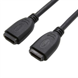 CABLE ADAPTADOR HDMI H-H 0,2M 4K NEGRO