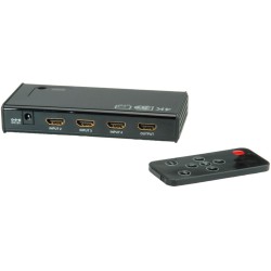 SWITCH HDMI 4 ENTRADAS 1 SALIDAS+MANDO4K