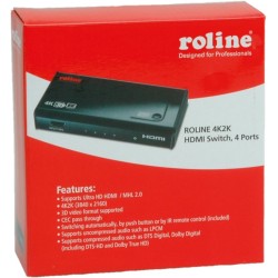 SWITCH HDMI 4 ENTRADAS 1 SALIDAS+MANDO4K