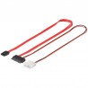 CABLE MICRO SATA TO SATA + ALIMEN. 0,3M