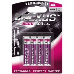 PACK 4u/ PILA HR03 RECARGABLE AAA R600mA