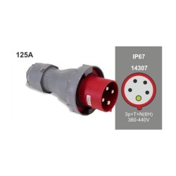 CETAC 3P+N+T 125A MACHO AEREO IP67