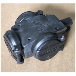 CONECTOR SCHUKO 3xHEMBRA GOMA NEGRO