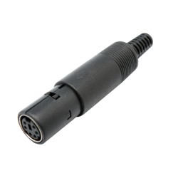 CONECTOR MINIDIN 6P H AEREO PLASTICO