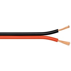 CABLE PARALELO PLASTICO ROJO/NEGRO 2X0,5