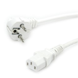 CABLE ALIMENTACION RED-CPU C13 1,8M BLAN