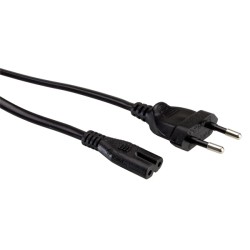 CABLE ALIMENTACION RED-FORMA 8 1,8M NEGR