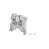 BORNA CARRIL DIN 1 POLO PASO GRIS 4mm
