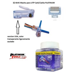 CONECTOR EZ-RJ45 MACHO UTP CAT5/5e