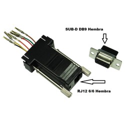 ADAPTADOR DB9H-RJ12H