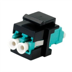 ADAPTADOR F.O. LC DUPLEX OM3 KEYSTONE AQ