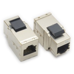 DOBLE HEMBRA RJ45 FTP CAT6A PANEL KEYSTO