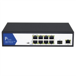 SWITCH POE 8+1 PUERTOS+SFP 10/100/1000