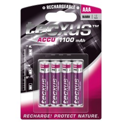 PACK 4U/ PILA HR3 RECARGABLE AAA R1100mA
