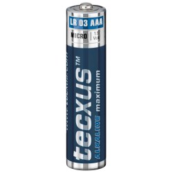 PACK 4U/ PILA LR03 ALKALINA AAA TECXUS