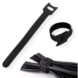 BRIDA DE VELCRO 150x12mm NEGRA (20UNIT)