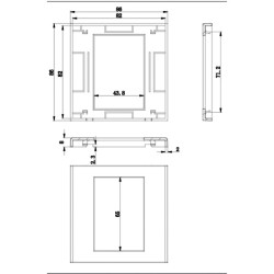 MARCO+BASTIDOR 43,8x65 BLANCO VALUE