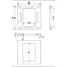 MARCO+BASTIDOR 43,8x65 BLANCO VALUE