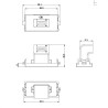 MODULO 45X22,5 CONECTOR HDMI H-H CODO
