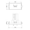 MODULO 45X22,5 CONECTOR USB HEMBRA-BORNA