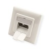 ROSETA EMPOTRAR 2xRJ45 SFTP CAT6A BLAN