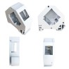 PLACA PLASTICA 1xRJ45 PARA CARRIL DIN BL