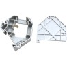 PLACA PLASTICA 1xRJ45 PARA CARRIL DIN BL