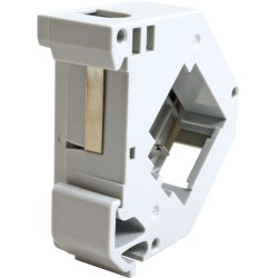 PLACA PLASTICA 1xRJ45 PARA CARRIL DIN BL