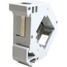PLACA PLASTICA 1xRJ45 PARA CARRIL DIN BL