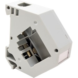 PLACA PLASTICA 1xRJ45 PARA CARRIL DIN BL