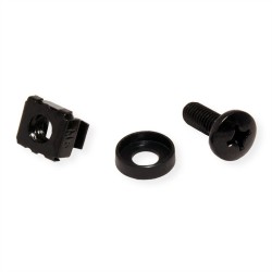 KIT TORNILLERIA PARA RACK 19" M6 NEGRO