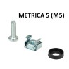 KIT TORNILLERIA PARA RACK 19" M5 NIKEL