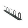 PASAHILOS 19" 1Ux5 GANCHOS METALICO 7cmN