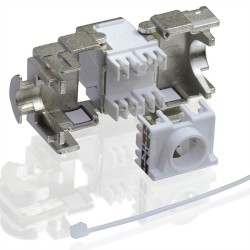 CONECTOR RJ45 HEMBRA SFTP CAT6A BLINDADO