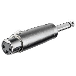 ADAPTADOR XLR3 H-JACK 6,3 M MONO