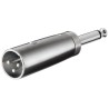 ADAPTADOR XLR3 M-JACK 6,3 M MONO