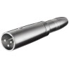 ADAPTADOR XLR3 M-JACK 6,3 H MONO