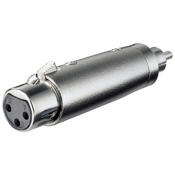 ADAPTADOR XLR3 HEMBRA-RCA MACHO