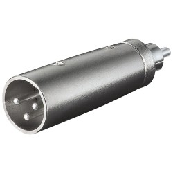 ADAPTADOR XLR3 MACHO-RCA MACHO