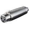 ADAPTADOR XLR3 HEMBRA-RCA HEMBRA