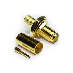 CONECTOR SMA HEMBRA LMR195 H PURO PANEL