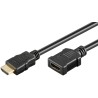 CABLE HDMI M-H 4K 3M NEGRO PROLONGADOR