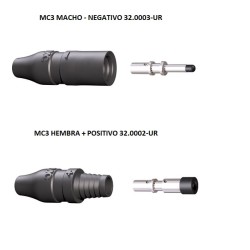 CONECTOR MC3 HEMBRA 4mm AEREO + POSITIVO