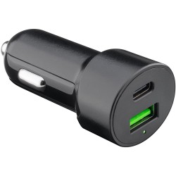 ALIMENTADOR MECHERO 1xUSB+1xUSB C 3A RAP