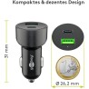 ALIMENTADOR MECHERO 1xUSB+1xUSB C 3A RAP
